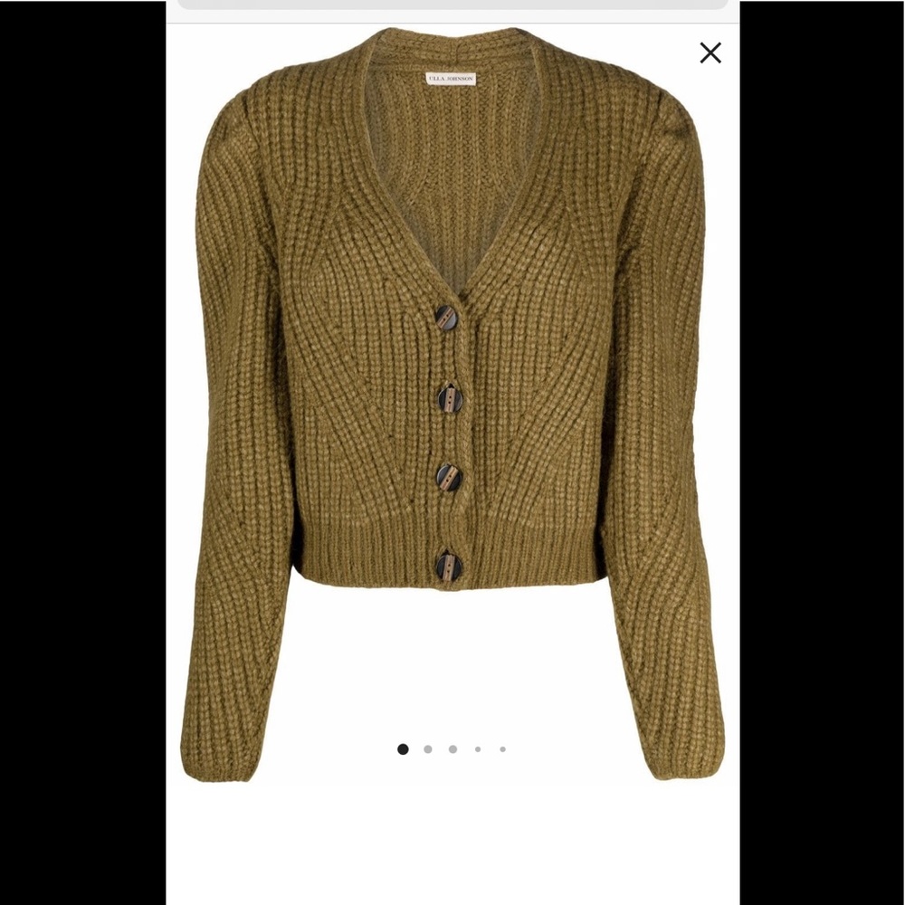 Ulla Johnson Greta Cardigan Green